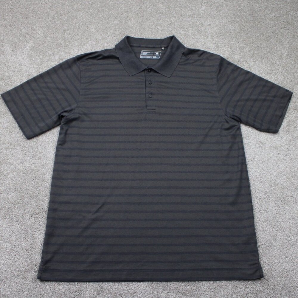 Cutter & Buck CB‎ DryTec Luxe Polo Shirt Mens XL Gray Cotton/Polyester S/S Golf